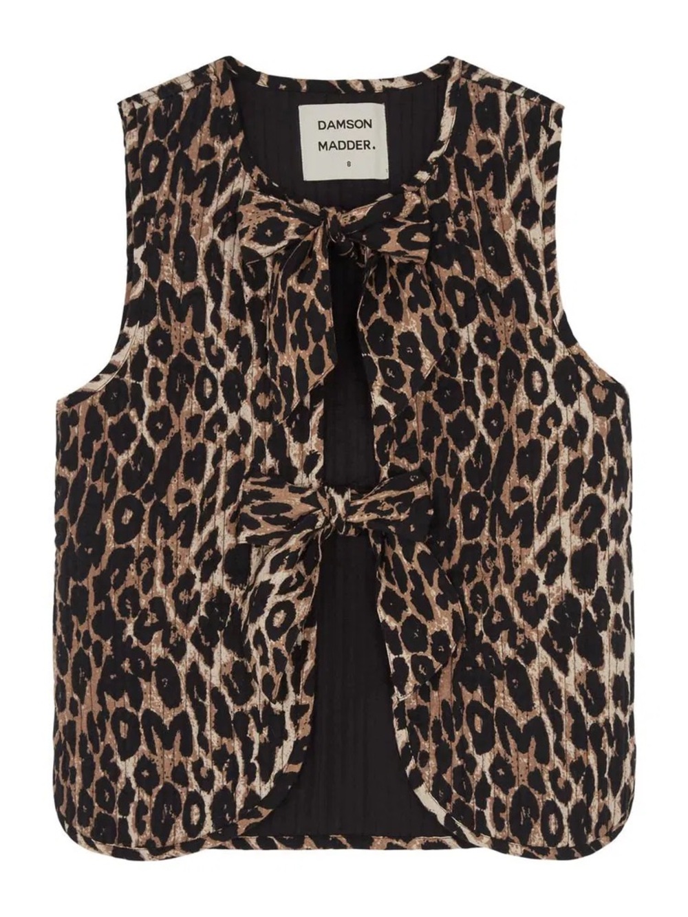 NWT Damson Madder Leopard Tilly quilted cotton gilet sz 6